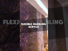 Painel de parede acrílico ecológico 5D de textura de mármore dinâmico Painéis de parede de proteção UV