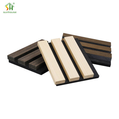 Bom preço. 1220x2440mm Painéis de parede de carvalho acústicos Painéis acústicos para parede de TV on-line