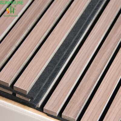 New Arrivals Office Studio Akupanel Wooden Slatted Sound Absorbing Proofing Boards Wood Slat Wall