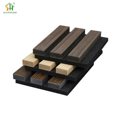Bom preço. Placa de painel de parede acústica MDF acústico para uso de decoração interior e exterior on-line
