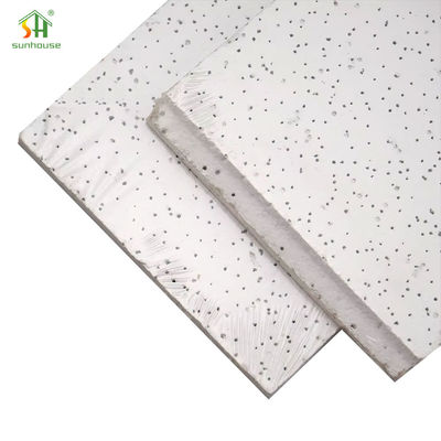 Bom preço. Redução de ruído Painéis de tecto de lã mineral Isolamento térmico Painéis de tecto de incêndio on-line