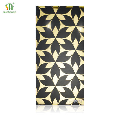 5D painéis de parede acrílicos personalizados revestimento de parede com efeito de mármore 1220x2440mm