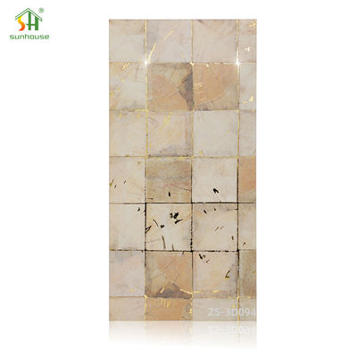 Bom preço. Painéis de parede à prova de umidade personalizados PMMA Efeito de mármore Painéis de banheiro acrílicos on-line