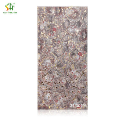 Bom preço. Placa de painel de parede acrílica leve com efeito de mármore à prova d'água para uso de decoração interior e exterior on-line