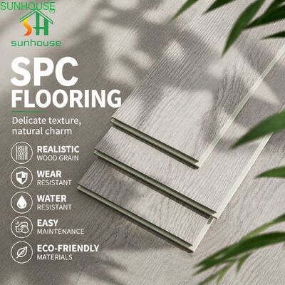 Bom preço. Prancha de piso de clique SPC à prova de cupins com núcleo rígido à prova d'água para uso de decoração interior e exterior on-line