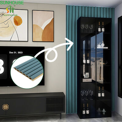 Bom preço. Painel de parede WPC gravado em 3D para aplicação de renovação de parede de apartamento de villa on-line