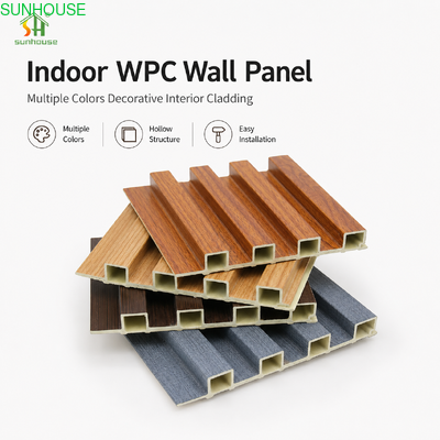 Bom preço. Painel de parede WPC à prova d'água para aplicação de sistema de revestimento de parede externa on-line