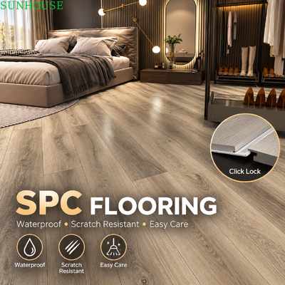 Bom preço. Certificado SPC Click Flooring Rigid Core Vinyl Plank com conformidade EN ASTM FloorScore para projetos globais de construção on-line